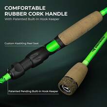 Double-Headed Fishing Rod And Reel Combo, Double-Headed Section Suitable Different Strengths, IM6 Graphite 2-Piece Blank, Technology, Rubber Cork Handle, Integrated Hook Keeper, 8 Models - Spin: 7'0''- M & Mh- Dual-tips Rod -3000 Reel - View 11