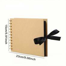1pc Scrapbook Album, Kraft Paper Scrapbook Album, Suitable For Wedding Guest Book, Anniversary Album, Gift, Graduation Album, Family DIY Scrapbook, Craft Paper DIY, Christmas, Thanksgiving, New Year Gifts - Khaki - View 11