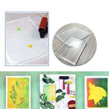 1pc Gel Printing Plate Durable Fade-Resistant Reusable For Laser Printer Image Transfer Painting DIY Scrapbooking Impression Art And Craft - Multicolor - View 4