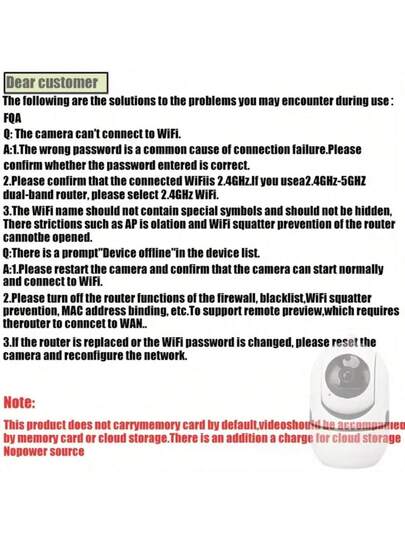 1080P 360° Pan/Tilt Wi Fi Slimme Home Security Camera, Baby Monitor Pet Camera Security, 2.4GHz Fi, One Key Talk, Motion Tracking, Infrared Night Vision, Two Way Audio, Indoor/Outdoor view 9