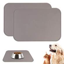 1pc Silicone Pet Mat, Anti-Spill Easy To Clean Mat, Anti-Slip Pet Food Mat, Foldable Portable Non-Slip Soft Silicone Placemat