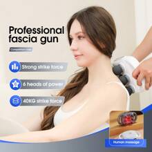 6 Head Massage Gun Deep Tissue With 9 Levels & 9 Modes, Professional Handheld Massage Gun, Electric Massager Tool For Legs, Arms, Waist, Back, Buttocks - Full Body Muscle Pain Relief, Ideal Gifts For Women, Men, Mom, And Dad