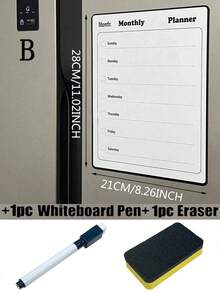 Lịch tủ lạnh từ tính có thể xóa khô, Lịch bảng trắng từ tính, Lịch kế hoạch gia đình hàng tháng, Lịch ghi nhớ thực đơn từ tính, Lịch tủ lạnh, Lịch từ tính có thể xóa, Trang trí nhà bếp, Lịch kế hoạch hàng tháng cho tủ lạnh, Phụ kiện tủ lạnh, Dùng để lập danh sách việc nhà và lên thực đơn (Nhiều kích cỡ), Bảng trắng - Nhiều màu - Xem 10