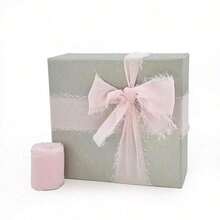 1 Roll 5M Long 38mm INS Style Chiffon Ribbon With Fringe Edges, Suitable For Bouquets, Gifts, Weddings