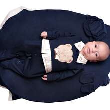 Noah Maternity Outfit For Boy 4 Pieces Of Baby Clothes - 海洋 - 查看 2