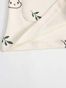 [PONX]2pcs Women V-Neck Pajama Set, Long Sleeve Top And Pants, Soft Homewear For Spring And Autumn, Fall Winter Clothes - Beige - View 9