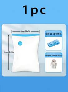 13/1 件真空密封压缩袋、真空储物袋、真空拉链袋、节省空间的行李袋、旅行压缩袋、可折叠衣物整理袋、衣柜储物袋，用于存放衣物、床上用品、冬装 - 节省 75% 空间、防潮防虫、返校季