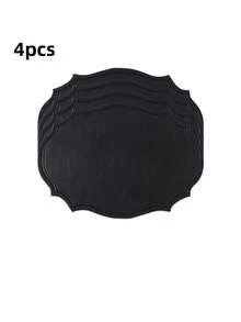 Tovaglietta in pelle lavabile, tovaglietta ovale in pelle rinforzata resistente al calore, tovaglietta impermeabile antiscivolo facile da pulire, adatta per decorazione di tavoli da cucina, caffè e ristorante