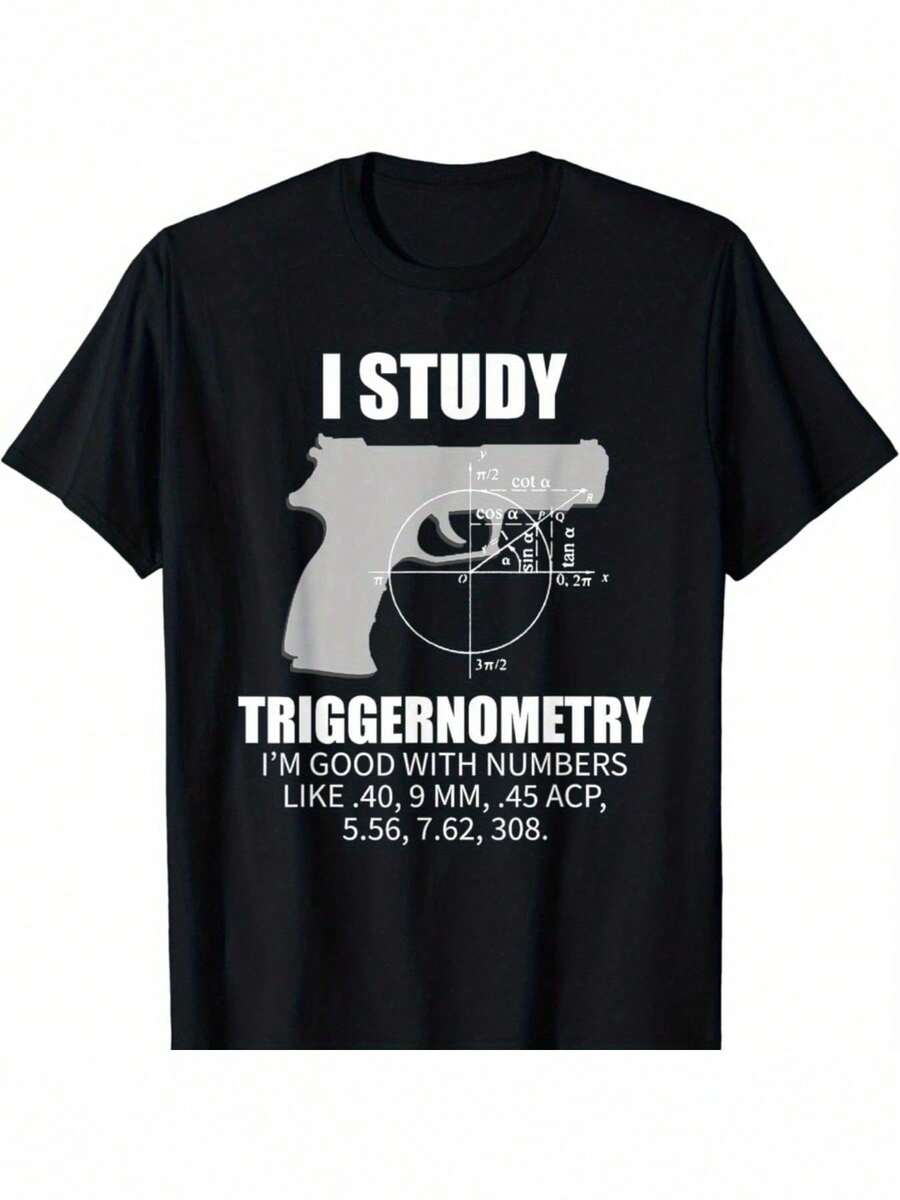 Camiseta de propietario de arma de triggernometría, regalo de derechos de la Segunda Enmienda - Negro - Ver 1