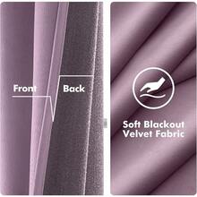 2 Panels Blackout Curtains Solid Soft Grommet Mustard Yellow Thermal Insulated Soundproof Room Darkening Curtains/Drapes/Panels Fall Living Room Bedroom 52 X 90 Inch - 薰衣草 - 查看 3