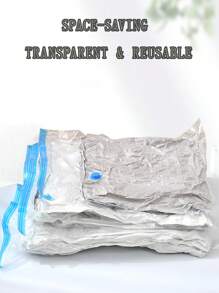13/1 件真空密封压缩袋、真空储物袋、真空拉链袋、节省空间的行李袋、旅行压缩袋、可折叠衣物整理袋、衣柜储物袋，用于存放衣物、床上用品、冬装 - 节省 75% 空间、防潮防虫、返校季