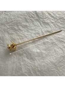 2 buc cleme de păr pentru coc, ace de păr metalice versatile cu flori, accesorii de păr elegante cu flori aurii pentru femei și fete pentru uz zilnic, extensie de coc, aparat de făcut cocuri, piesă de păr pentru coc, ace de coafat părul, ace de păr