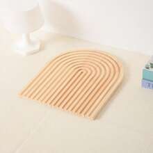 Cirelle 1pc Decorative Wood Cutting Board Wooden Board Rainbow Shaped Wood Serving Trays Boho Cutting Chopping Block Decor Serving Trays For Home Kitchen Decoration