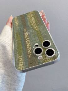 1 件创意鳄鱼纹理字母图案透明柔软 TPU 防震防刮防指纹手机壳，相机镜头保护适用于 Apple、Nothing、Pixel、INFINIX、Redmi - 彩色 - 查看 6