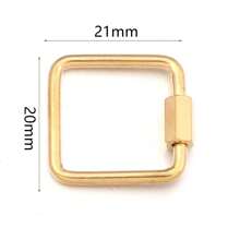 2 件/包不锈钢几何连接扣，心形、椭圆形、五角星形手链项链连接螺丝，DIY 珠宝配件 - 幾何連接扣 - 查看 11