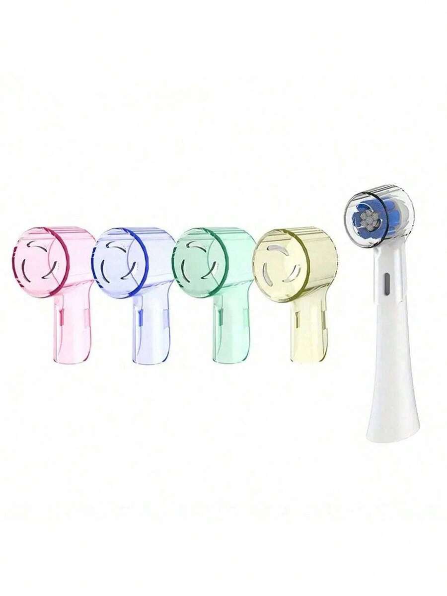 Toothbrush Head Protective Cover, Plastic Dust Cover, Suitable For Oral IO Ultimate Clean Gentle Care Replacement Brush Heads And IO Series 3, 4, 5, 6, 7, 7G, 8, 9 Electric Toothbrushes, Convenient For Travel, Home And Dorm Essential, Great For Vacation And Travel - Multicolor - View 1