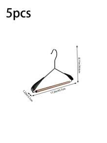 1/2/3/5pcs Premium Wooden & Metal Wide Shoulder Clothes Hangers, Lightweight High-End Wardrobe Closet Specialized Wooden Hangers With Non-Slip Pant Bar, For Storing Coats, Jeans, Sweaters - Multicolor - View 13