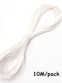 10M/Pack 1mm Polyester Triple Stranded Wax Thread With Bright Colors,Waxed Thread Cord,Necklaces Woven With Beads Are Used For Jewelry Making,Bracelets,Necklaces,Ropes Supplies,Red, Pink, Coffee, White, Colorful,Available In Multiple Colors-DIY Friendship Hand Rope,DIY Festival Creative Gifts - Wax Thread - View 7