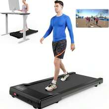 2 In1 Walking Pad 300lbs Capacity, Under Desk Treadmill, For Home/Office - 美規B型插(110-127V) - 查看 1