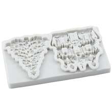 Christmas Silicone Mold Christmas Tree Fondant Molds Christmas House Chocolate Mold Christmas Theme Cake Decoration Cupcake Topper Candy Polymer Clay Gum Paste Christmas Christmas Decorations Christmas Pajamas Christmas Gifts Christmas Decor - Grey - View 5