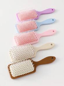 1pc Personalized Name Engraved Anti-Static Solid Color Hair Comb, Gift For Her, Mom, Bridesmaid, Birthday, Party, Anniversary Christmas Beauty Accessories - Multicolor - View 4