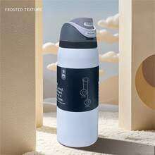 OwaIa(Aurora White) Double-Layer Double-Layer Vacuum Outdoor Sports Water Bottle, Stainless Steel Insulated Water Bottle With A Straw, 100% Leak-Proof - Outdoor Cycling Water Bottle, Suitable For Sports, Cycling, Office, Home, Car, Camping And Trips{Beach/Camping Essential Accessories} - trắng - Xem 4