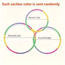 可拆卸 PVC 材质 - 丰富多彩的选择，适合健身、舞蹈和户外活动 - 轻巧耐用的设计，适合派对、节日、生日和所有年龄段、派对游戏 | 有趣的健身配件 | 易于存储的设计、健身圈、圣诞节选择