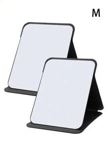 黑色简约设计可折叠便携化妆镜，带支架化妆镜，旅行镜，美容产品，桌面化妆镜，长方形桌面折叠小巧极简化妆镜，女士旅行便携化妆镜 - 送给妈妈和老师的最佳礼物，教师节礼物，返校礼物，教师节礼物，化妆品，价格实惠，房间装饰，梳妆台，旅行，卧室，化妆配件，镜子，梳妆镜，价格实惠，圣诞礼物，化妆品，化妆工具，便宜货，礼物，女士礼物，圣诞礼物 - 黑色 - 查看 16