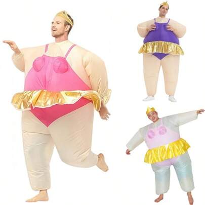 Halloween Costume Party Performance Costume Ballet Big Fat Character Role-Playing Costume Funny Party Atmosphere Prop Ballet Inflatable Costume Adult Style Inflatable Costume