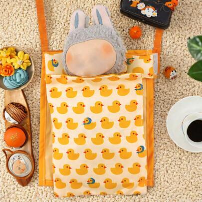 17cm 1st/2nd Gen Plush Hanging Doll, Includes 1 Bed + 1 Cup + 3 Pillows, For Labubu Doll Clothes