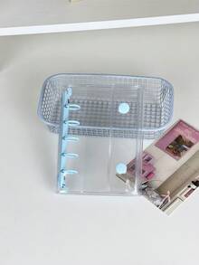 Pasta de argolas transparente M5, 20 capas dupla face, livro de adesivos transparente, conjunto de cadernos de fichário faça você mesmo, papelaria, material escolar, material de volta às aulas - Multicolorido - Ver 18