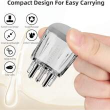 Scalp Applicator Comb,5ML Minoxidil Applicator Tool,Hair Oil Essential Serum Liquid Massager For Hair Growth, Follicle Care Treat Hair Loss Thinning (Transparent)