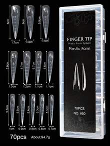 Reusable Crystal Nail Membrane, Eagle Claw Shaped, Quick Extension, Painless Crystal Nail Gel Extension Fake Nails
