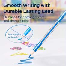 Deli 48-Colors Deli Soft Core Colored Pencils - Vibrant Artist Pencils For Blending, Layering & Shading, Ideal For Adults/Students/Artists (College, Home, Sketching) - Sets - View 4