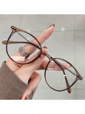Round Non-Prescription Glasses - 1pc Glasses Accessories