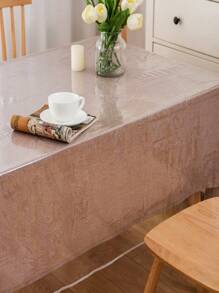 Wodoodporny, odporny na rozlanie oleju, przezroczysty, plastikowy kwadratowy obrus, winylowy, PVC, farmowy, przezroczysty, łatwy do czyszczenia, ochronny na stół do kuchni i jadalni