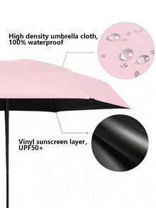 Small Folding Umbrella, Mini Pocket Waterproof Portable Travel Umbrella,Sun Umbrella Female Sunscreen UV Protection Sun And Rain Umbrella Two-In-One Mini Five-Fold Ultra-Light And Compact Portable,Mini Travel Umbrella, Small And Compact Portable Umbrella For Sunny And Rainy Days, Windproof Sunshade, 99% UV Protection, Suitable For Women And Men Umbrella For Women Umbrella Rainproof Windproof