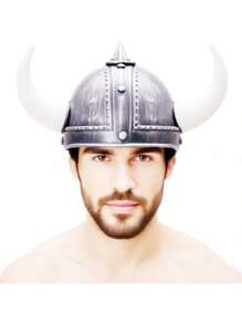1pc Halloween Horned Hat, Pirate Viking Hat, Roman Warrior Hat, Samurai Helmet, Festival Party Supplies