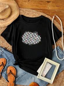 180g Pure Cotton Kayli Mills Class Of 09 Nicole's No T Shirt Vintage Washed Slightly Stretched Versatile Comfortable Unisex Homme Graphic Print Round Neck Short Sleeve Streetwear Fashion Casual For Women Summer Soft Stylish Top For Everyday Wear Breathable Designer Clothes - màu đen - Xem 1