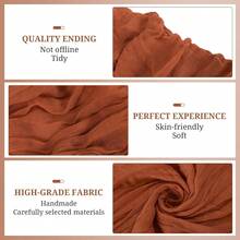 Cheesecloth Chair Sashes Rustic Chair Decorative Bows Designed Chair Cover For Wedding Aisle Banquet Party Home Kitchen Decoration(1/3/6/10pcs )