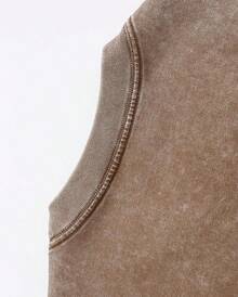 2026 Summer Tops Men's Retro California Style Cotton T-Shirt-"Est.1989" Coconut Tree Design, Short Sleeves, Round Neck, Casual Summer Clothes, Machine Washable, Summer Casual Clothes | TiedyeT T-Shirt Back Design, Retro T-Shirt.Loose And Comfortablesummer Clothes - 藏蓝色 - 查看 8