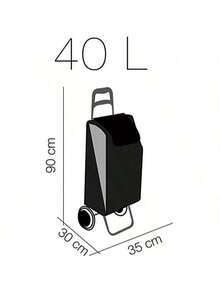 ARISE - Foldable Shopping Cart With 2 Wheels For Stair Climbing, 24L Waterproof Bag, Daily Shopping, Market And Supermarket, Random Color Red Or Purple - Nhiều màu - Xem 5