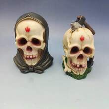 Axt Schädel Harz Handwerk, Feiertags Dekor Ornament