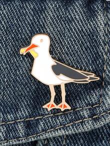 1pc Cartoon Raven Animal Dark Series Brooch, Creative Vivid Metal Alloy Pin Badge, Clothing Bag Decor Accessories Backpack For School Office Accessories Shirts Jacket Jewelry Christmas Halloween Clothes Pin Funny Cute Teacher Gifts Gifts For Mother, Father, Graduation, And Teacher - Black - View 9