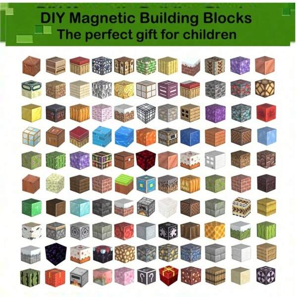 10/50/100/200pcs Children Magnetic Building Blocks, Educational Stress Relief Interactive Magnetic Tiles, Perfect Halloween, Christmas, Birthday Gift For Magnetic Tiles Stacking & Building Game Enthusiasts
