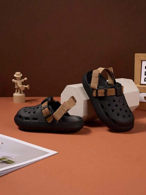 1 Pair Kids Cartoon Cute Slippers, Non-Slip EVA Durable Beach/Indoor Outdoor Sandals, Summer Boys And Girls Slides