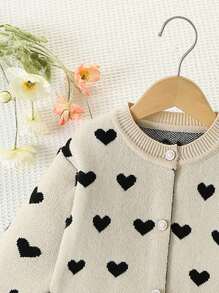 2 件套年轻女孩针织毛衣开衫和裙子套装，秋冬装