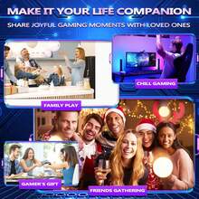 Forlarme Wireless Retro Game Stick,40000+ Classic Games,Retro Game Console, TV Output, Plug And Play Retro Game Revisiter With Premium Competitive Dual Controllers - White(白色) - 查看 4