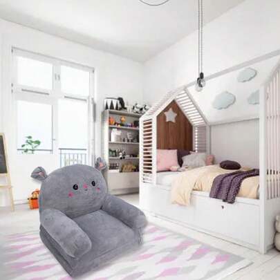 2 In 1 Breathable Folding Sofa Bed - Convertible Fabric And Sponge Layered Design, (Cartoon Pattern)