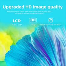 HD Projector - 720P Home Theater For Bedroom Movies & Office Presentations, Enhanced Gaming Experience, Compact Gift-Ready Projector Built In Audio - EU C Type Plug(220-240V) - View 8